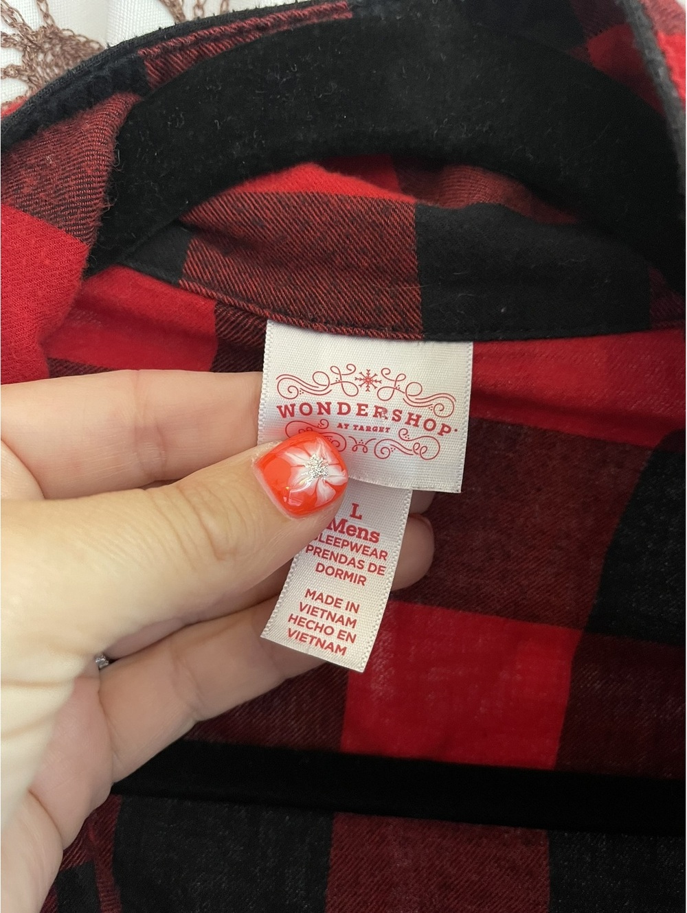 Wondershop | L | Red Black Buffalo Plaid Flannel Shirt - Picture 4 of 6
